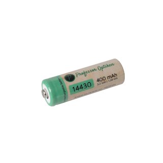 Lithium-Eisenphosphat-Akku - Typ: 14430, 3,2 Volt mit 400...