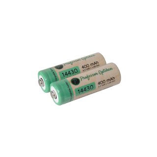 Lithium-Eisenphosphat-Akku - Typ: 14430, 3,2 Volt mit 400 mAh (Pin)