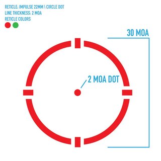 Firefield Reflexvisier Impulse - 1x22 Compact mit Circle-Dot-Absehen