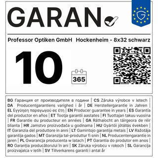 Professor Optiken Hockenheim - 8x32 | black