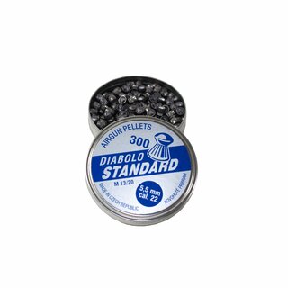 Kovohute Pribram Diabolo Standard - 5,5mm Rund/geriffelt (Kaliber .22), 300 St�ck