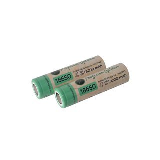 Professor Optiken lithium-ion battery, type: 18650, 3.7 volts with 3200 mAh