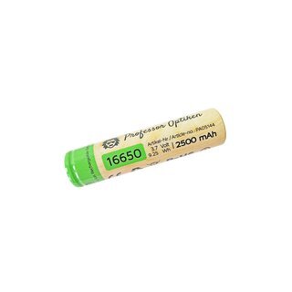 Professor Optiken Lithium-ion battery - type: 16650, 3.7 Volt with 2500 mAh