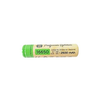 Professor Optiken Lithium-ion battery - type: 16650, 3.7 Volt with 2500 mAh