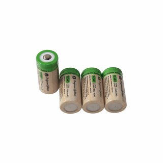 CR123A lithium-ion battery, 3.7 volts with 850 mAh