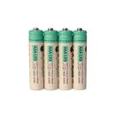 4er Set Nickel-Metallhydrid-Akku - Typ: AAA (Micro /...