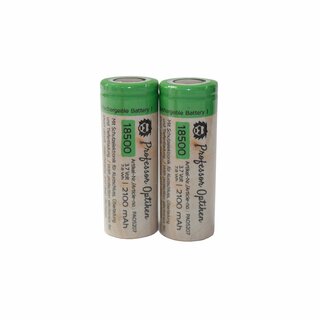 Professor Optiken Lithium-ion battery - Type: 18500, 3.7 Volt with 2100 mAh