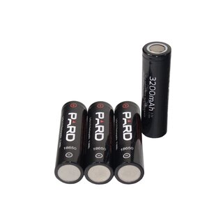 PARD lithium-ion battery - type: 18650, 3.7 volts with 3200 mAh