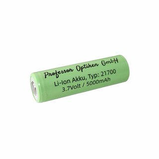 Professor Optiken 21700 Lithium-Ionen-Akku, 3,7 Volt mit 5000 mAh (Pin)