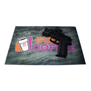 Professor Optiken Waffenunterlage, 27,5 x 43 cm - Guns and Coffee II