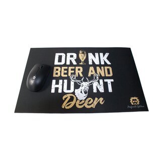Professor Optiken Weapon Pad, 27.5 x 43 cm - various designs Drink Beer and Hunt Deer