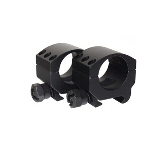 AluTech set of 2 - 25.4mm ring mount for Weaver/Picatinny - low version