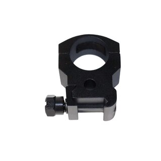 AluTech set of 2 - 25.4mm ring mount for Weaver/Picatinny - high version